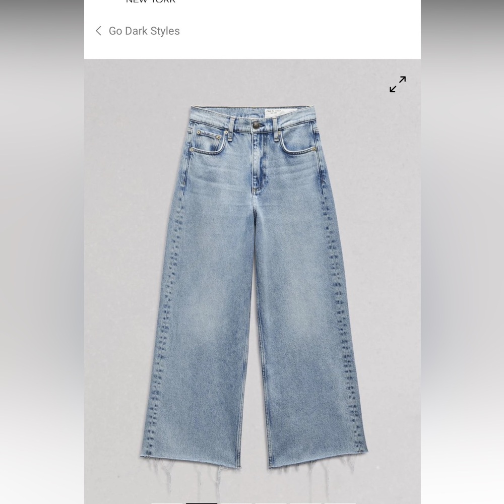 rag & bone Light Blue Women's Jeans - Picture 5 of 5